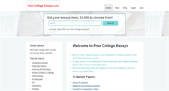 Desktop Screenshot of free-college-essays.com