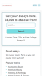 Mobile Screenshot of free-college-essays.com