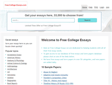 Tablet Screenshot of free-college-essays.com